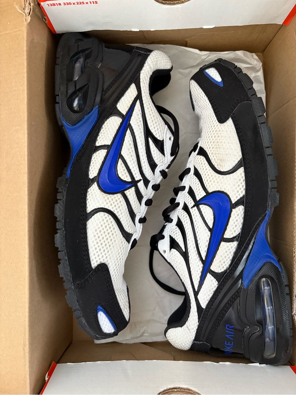 Nike Air Max Torch 4 Size 9 Rare White Hyper Blue/Black Original Box